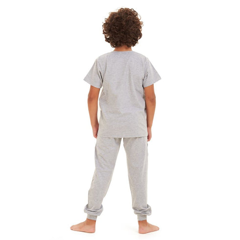 Boys summer pajama set Grey t-shirt + Pants